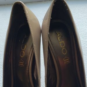 Cream colored heels from Aldo